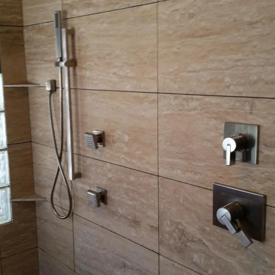 Shower fixture installation for Water Heater Replacement in Edgemere